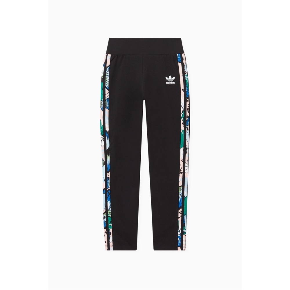 Adidas HER Studio London - Animal Flower Black Stripe Leggings